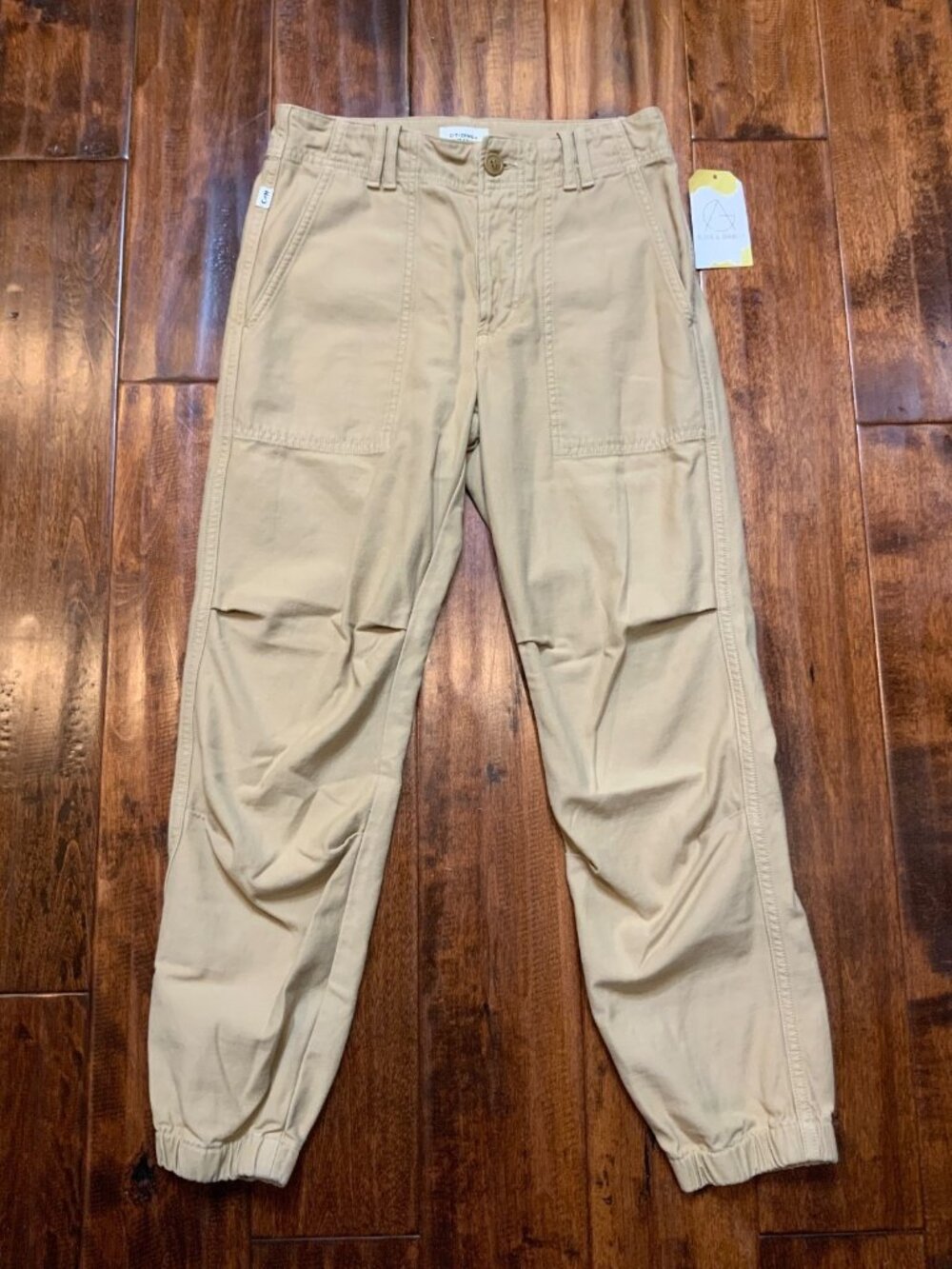 Citizens of Humanity Agni Utility Trouser Pants Cotton Twill Khaki, Size 23
